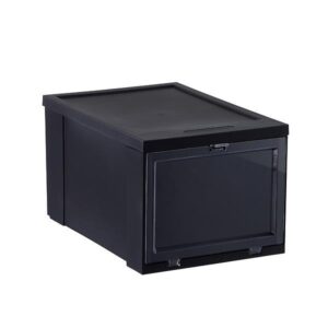 Clear Drop-Front Shoe Box Organizer – Stackable, Dust-Free Storage for Shoes