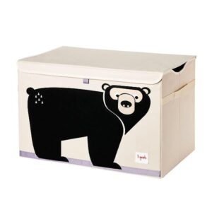 Toy Chest with Lid & Handles – Foldable Kids Storage Box with Animal Design