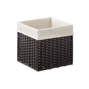 Storage Cube with Removable Liner – Handcrafted Organizer Bin
