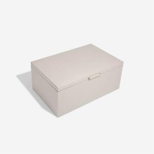 Luxury Vegan Leather Jewelry Storage Box – Velvet-Lined with Removable Dividers
