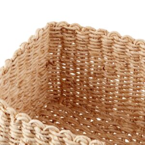 Handwoven Maize Storage Bin – Natural Decorative Organizer Basket