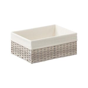 Storage Bin with Removable Cotton Liner – Coastal Organizer Basket